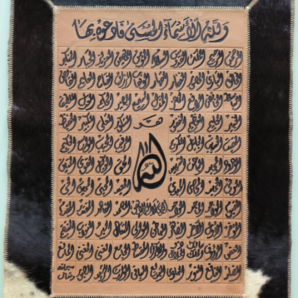 Arabic Calligraphy on Leather