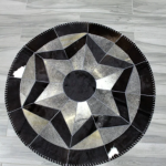 100% Natural COWHIDE RUG  | Hair on Leather Cowhide Carpet  | HANDMADE