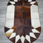 HANDMADE 100% Natural COWHIDE RUG  | Hair on Leather Cowhide Carpet