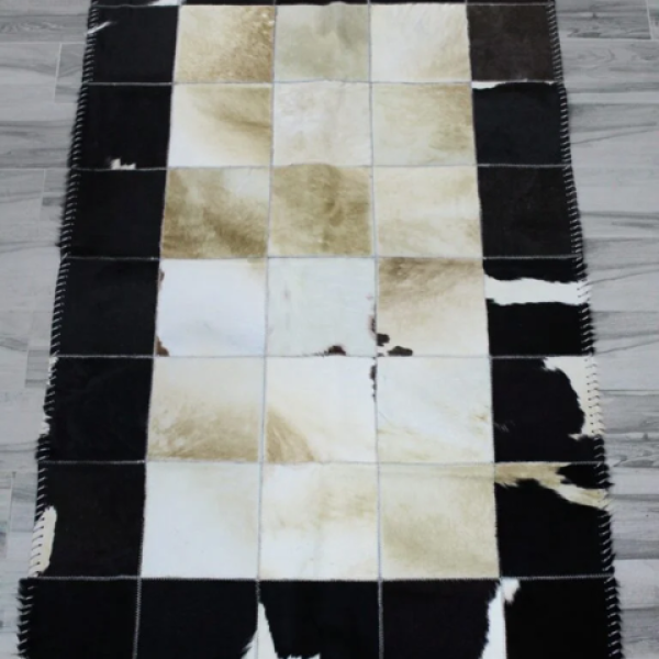 HANDMADE 100% Natural COWHIDE RUG  | Hair on Leather Cowhide Carpet