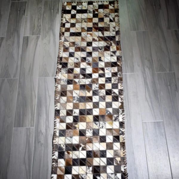 HANDMADE 100% Natural COWHIDE RUG  | Hair on Leather Cowhide Carpet