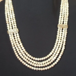Four Layer Pearl Necklace - Handmade